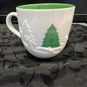 Starbucks 2006 Holiday Christmas Tree Sledding Snowball Embossed Mug 16 …